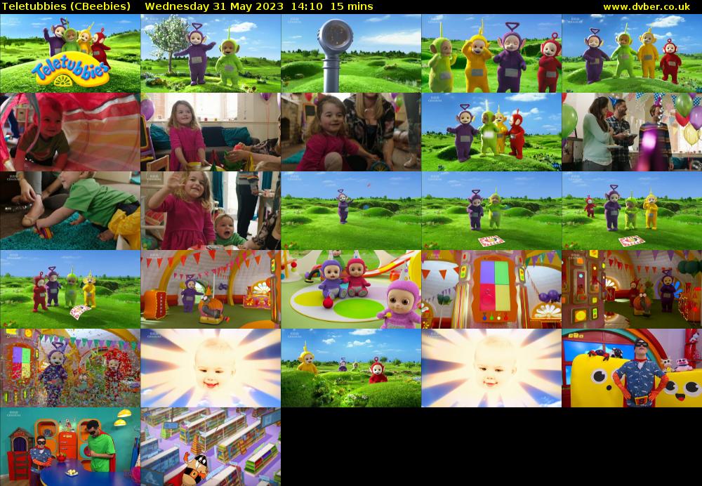 Teletubbies (CBeebies) Wednesday 31 May 2023 14:10 - 14:25