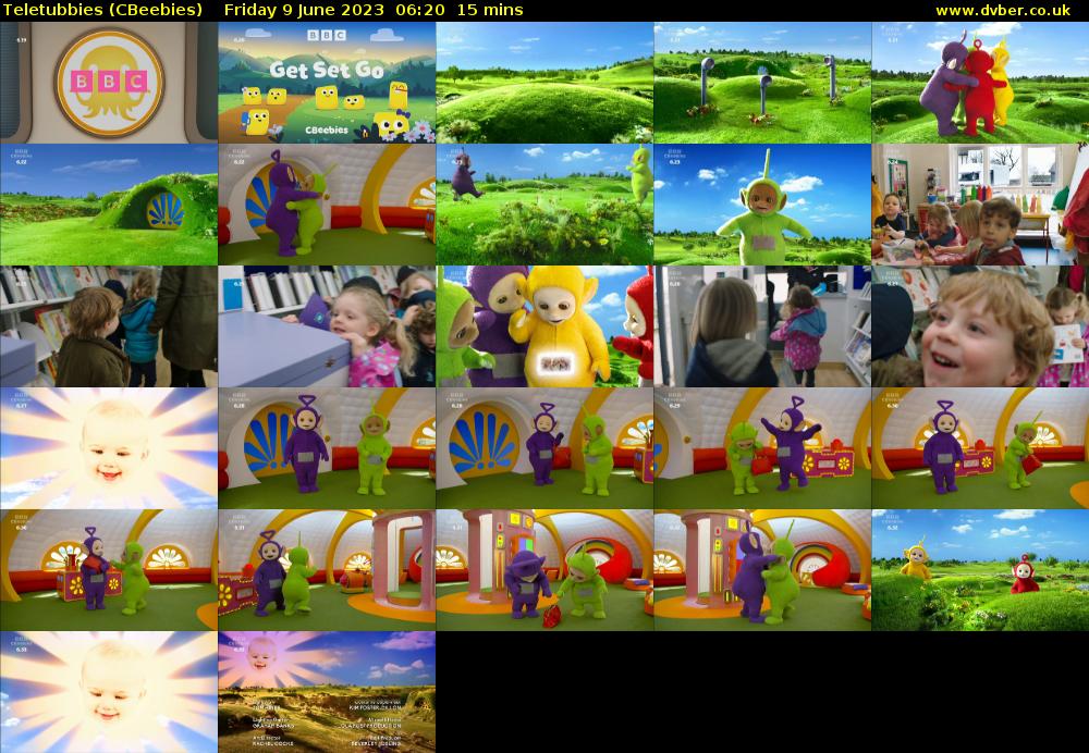 Teletubbies (CBeebies) Friday 9 June 2023 06:20 - 06:35