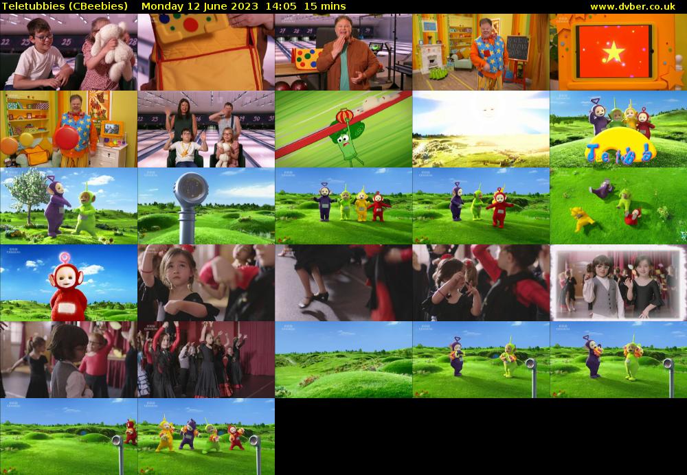 Teletubbies (CBeebies) Monday 12 June 2023 14:05 - 14:20