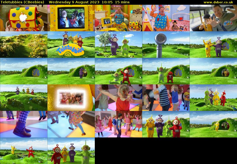 Teletubbies (CBeebies) Wednesday 9 August 2023 10:05 - 10:20