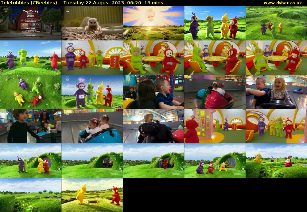 Teletubbies (CBeebies) Tuesday 22 August 2023 06:20 - 06:35