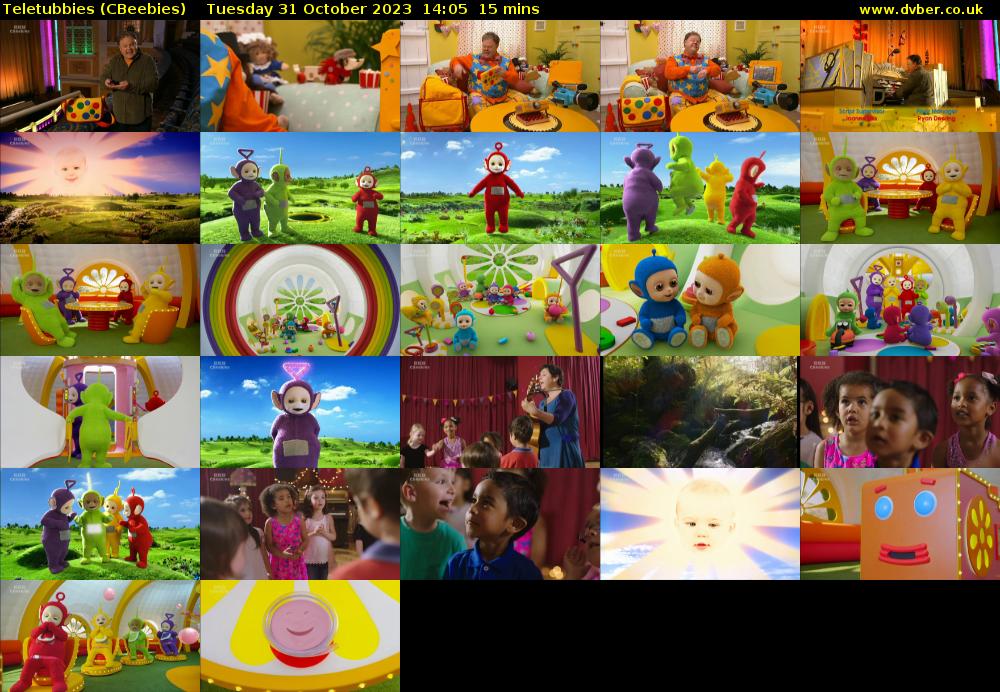 Teletubbies (CBeebies) Tuesday 31 October 2023 14:05 - 14:20