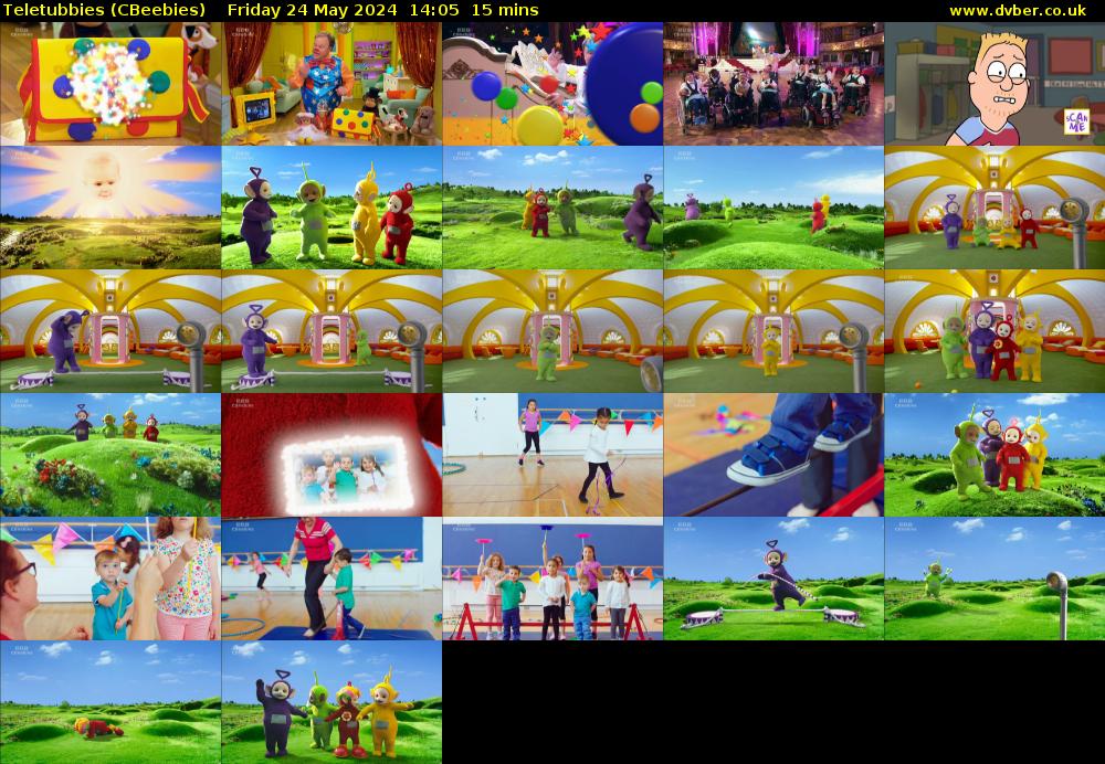 Teletubbies (CBeebies) Friday 24 May 2024 14:05 - 14:20