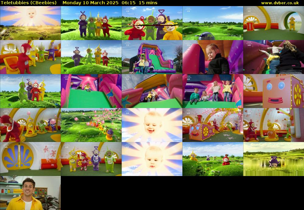 Teletubbies (CBeebies) Monday 10 March 2025 06:15 - 06:30