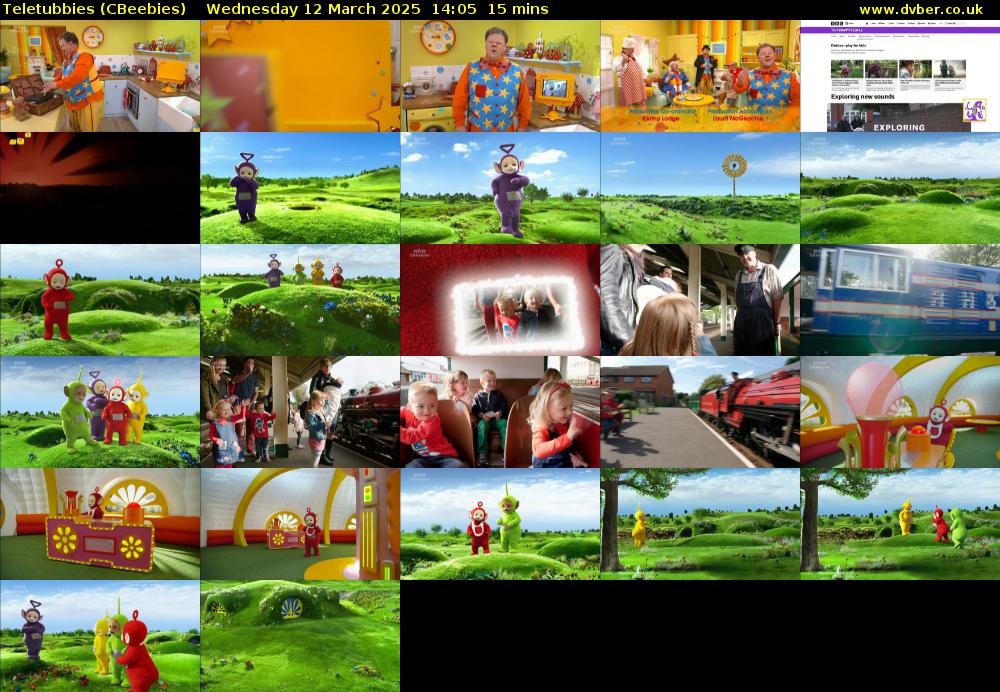 Teletubbies (CBeebies) Wednesday 12 March 2025 14:05 - 14:20