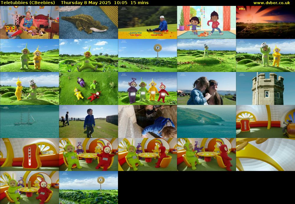 Teletubbies (CBeebies) Thursday 8 May 2025 10:05 - 10:20