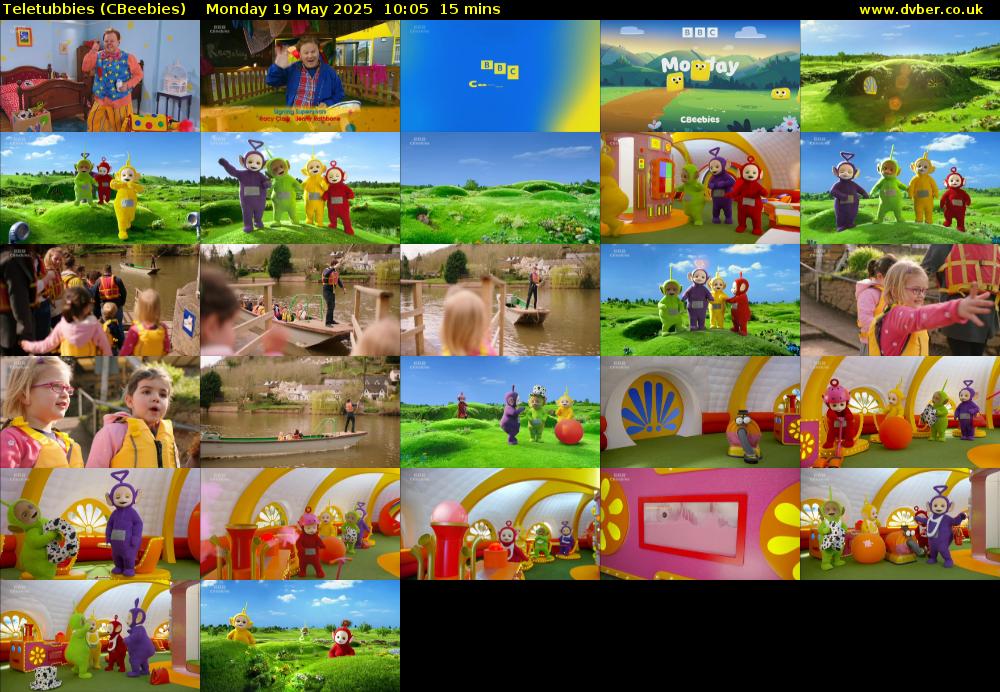 Teletubbies (CBeebies) Monday 19 May 2025 10:05 - 10:20