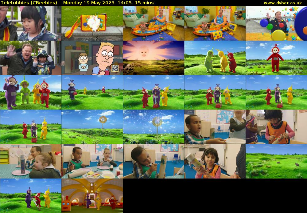 Teletubbies (CBeebies) Monday 19 May 2025 14:05 - 14:20