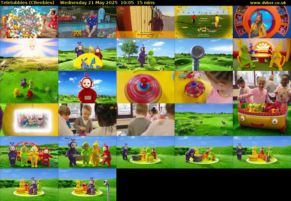 Teletubbies (CBeebies) Wednesday 21 May 2025 10:05 - 10:20