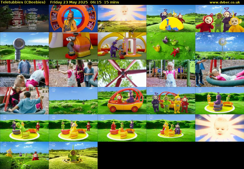 Teletubbies (CBeebies) Friday 23 May 2025 06:15 - 06:30