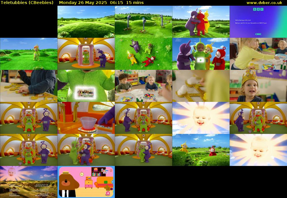 Teletubbies (CBeebies) Monday 26 May 2025 06:15 - 06:30