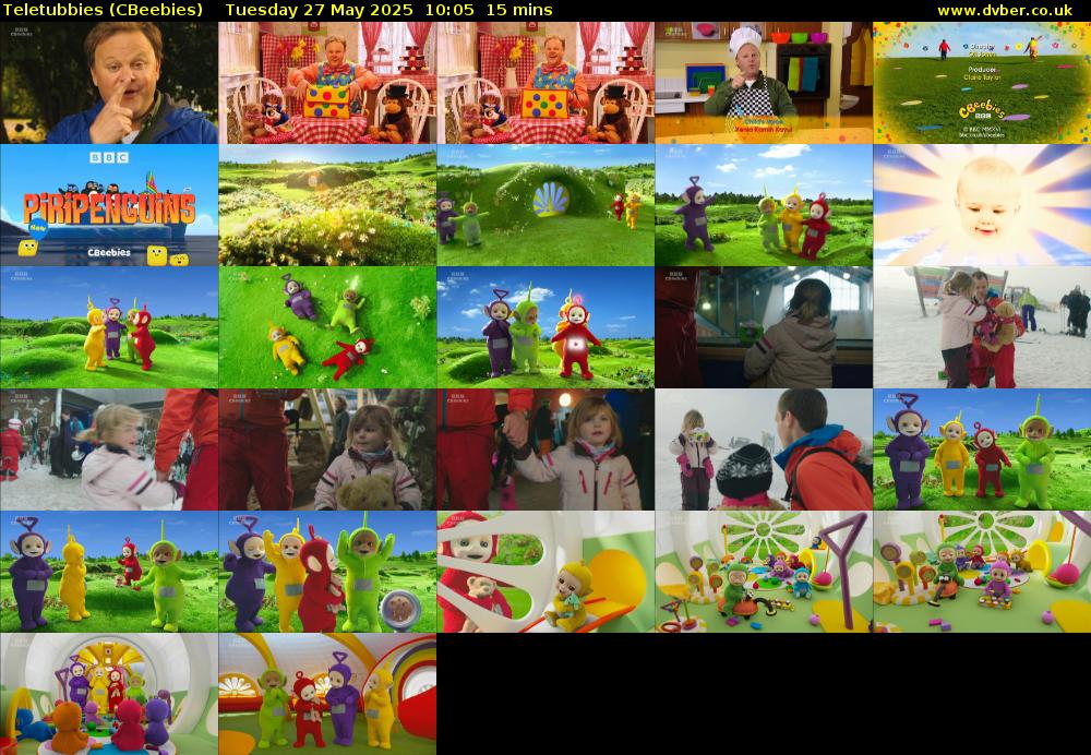 Teletubbies (CBeebies) Tuesday 27 May 2025 10:05 - 10:20