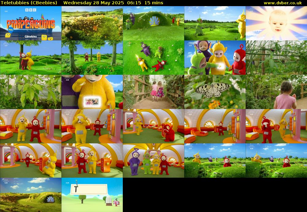 Teletubbies (CBeebies) Wednesday 28 May 2025 06:15 - 06:30