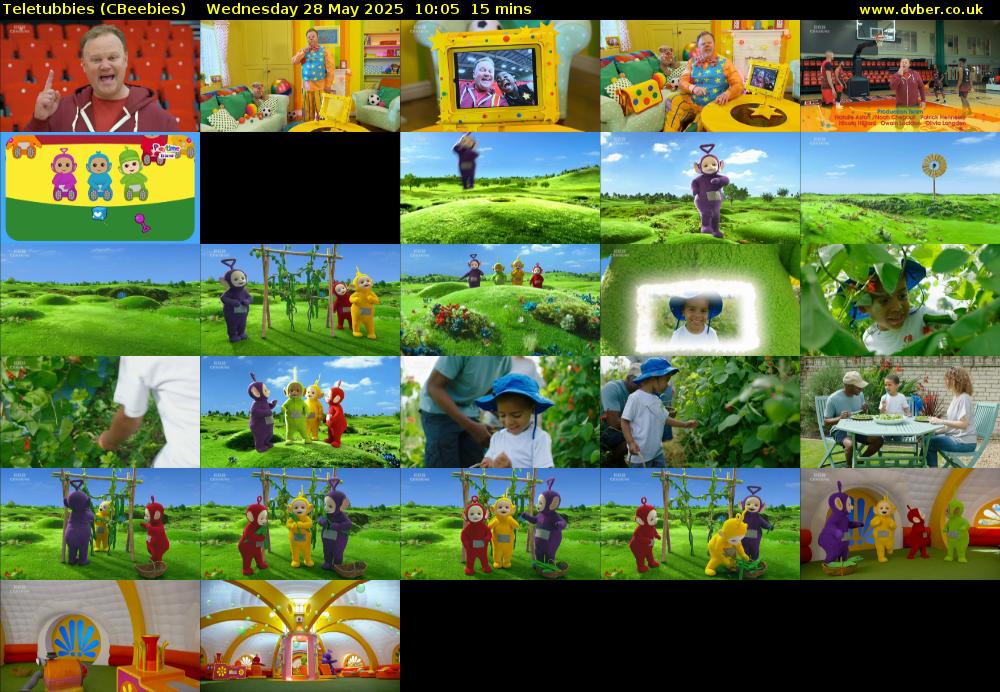 Teletubbies (CBeebies) Wednesday 28 May 2025 10:05 - 10:20