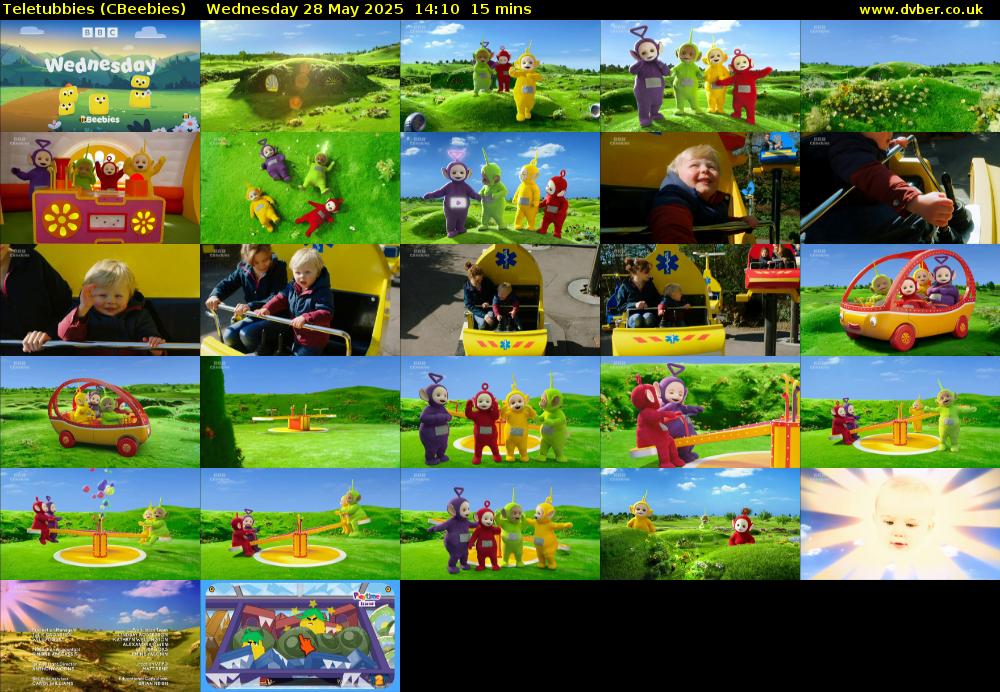 Teletubbies (CBeebies) Wednesday 28 May 2025 14:10 - 14:25