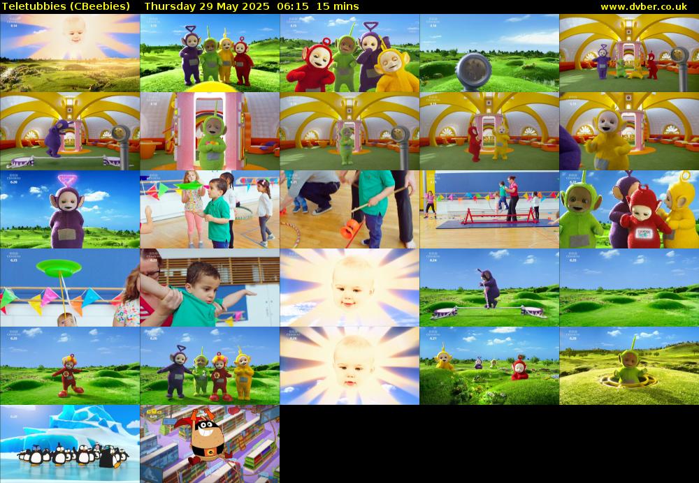 Teletubbies (CBeebies) Thursday 29 May 2025 06:15 - 06:30