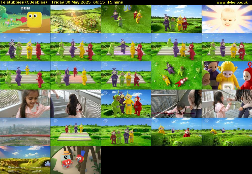 Teletubbies (CBeebies) Friday 30 May 2025 06:15 - 06:30