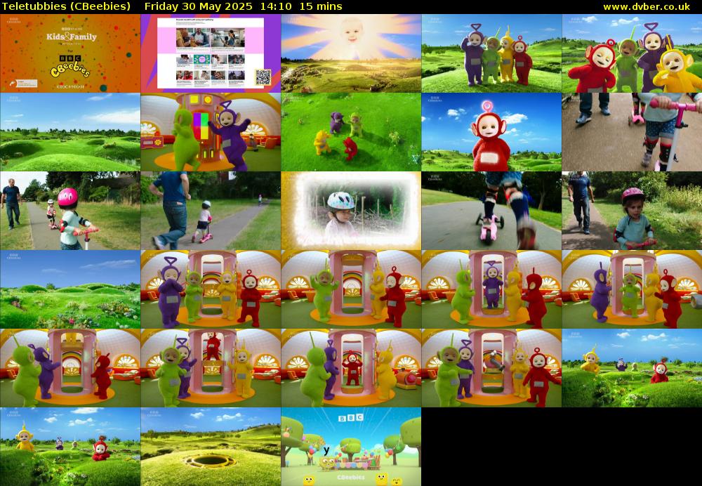 Teletubbies (CBeebies) Friday 30 May 2025 14:10 - 14:25