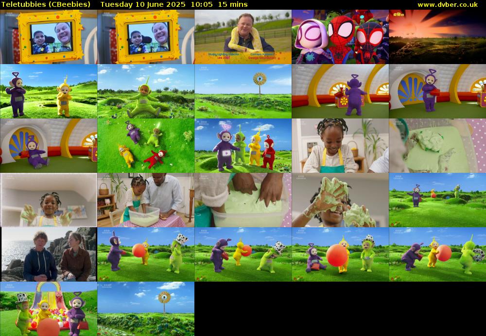Teletubbies (CBeebies) Tuesday 10 June 2025 10:05 - 10:20