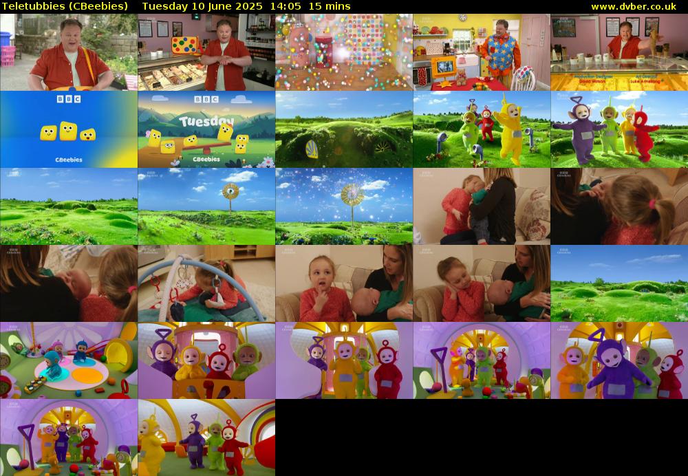 Teletubbies (CBeebies) Tuesday 10 June 2025 14:05 - 14:20