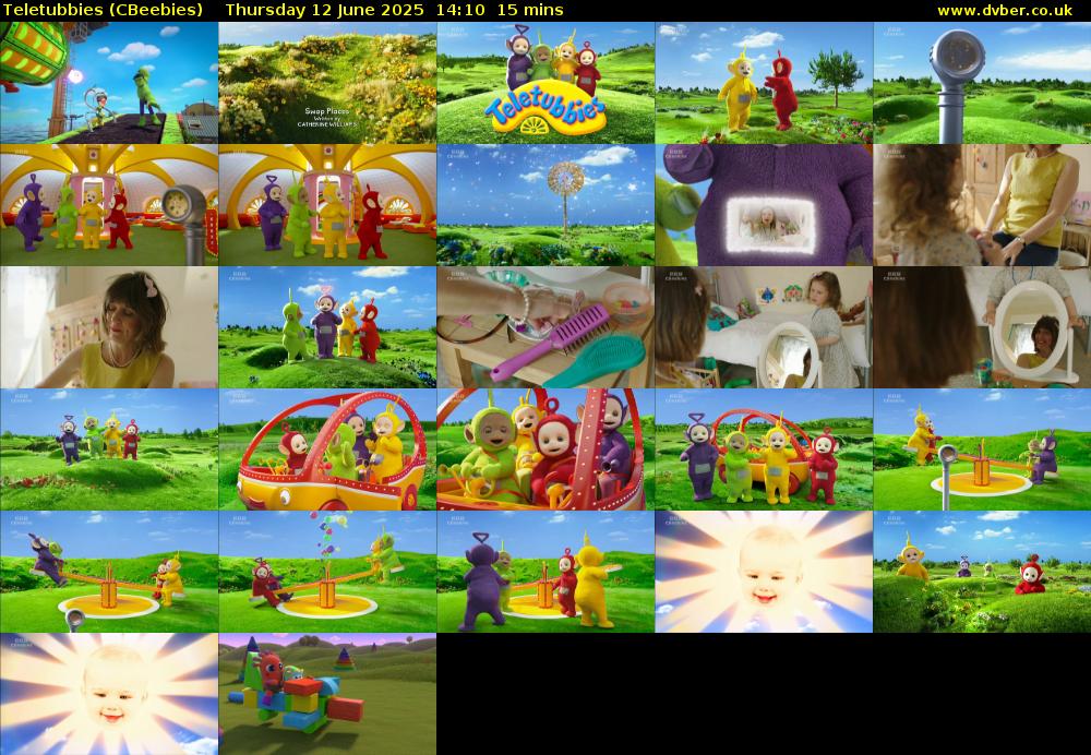 Teletubbies (CBeebies) Thursday 12 June 2025 14:10 - 14:25