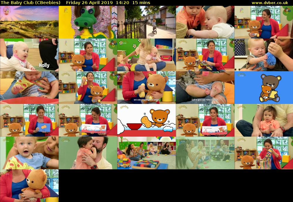 The Baby Club (CBeebies) Friday 26 April 2019 14:20 - 14:35