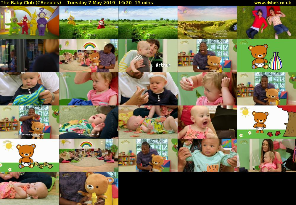 The Baby Club (CBeebies) Tuesday 7 May 2019 14:20 - 14:35
