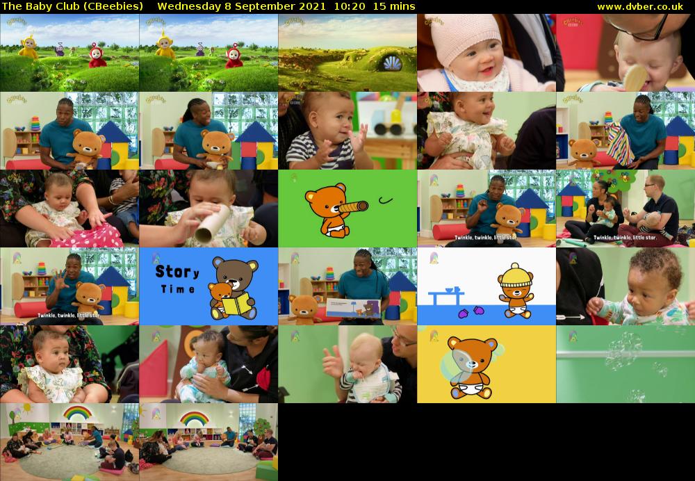 The Baby Club (CBeebies) Wednesday 8 September 2021 10:20 - 10:35