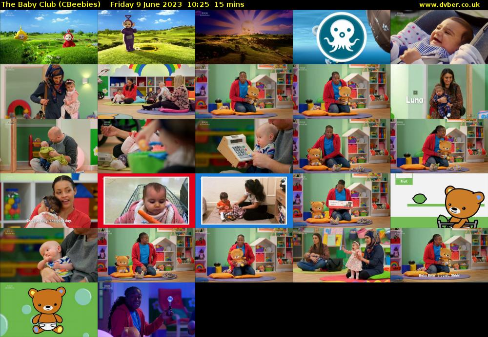 The Baby Club (CBeebies) Friday 9 June 2023 10:25 - 10:40