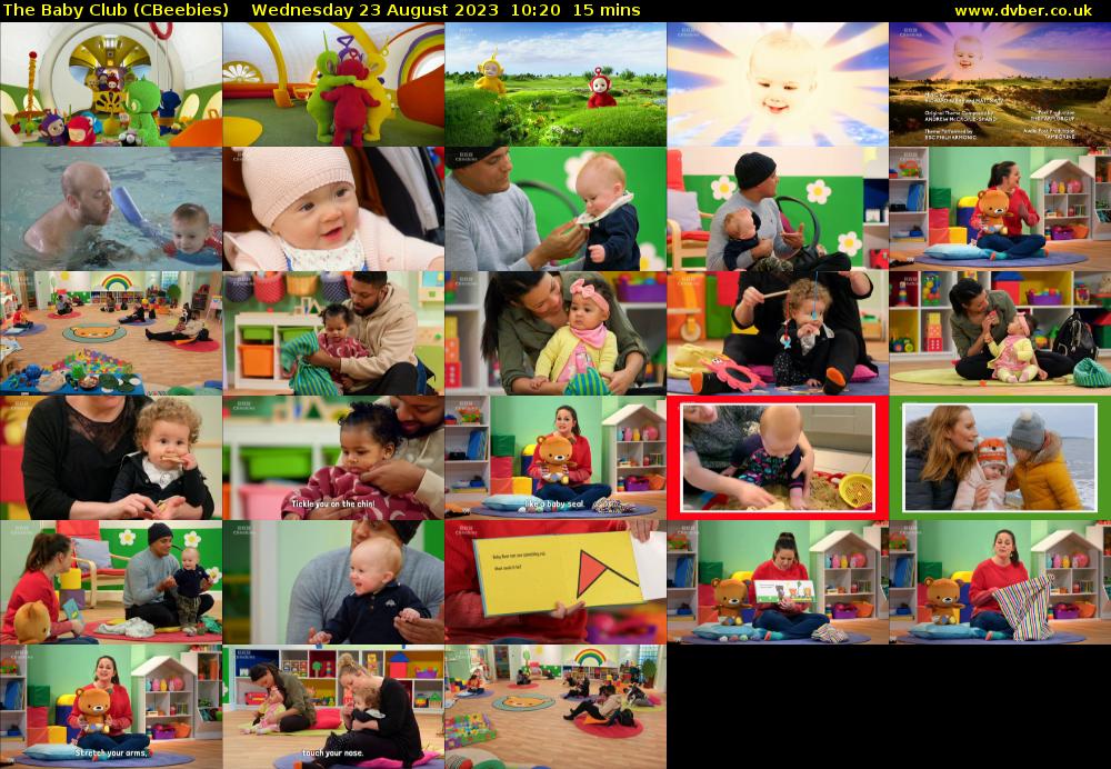 The Baby Club (CBeebies) Wednesday 23 August 2023 10:20 - 10:35