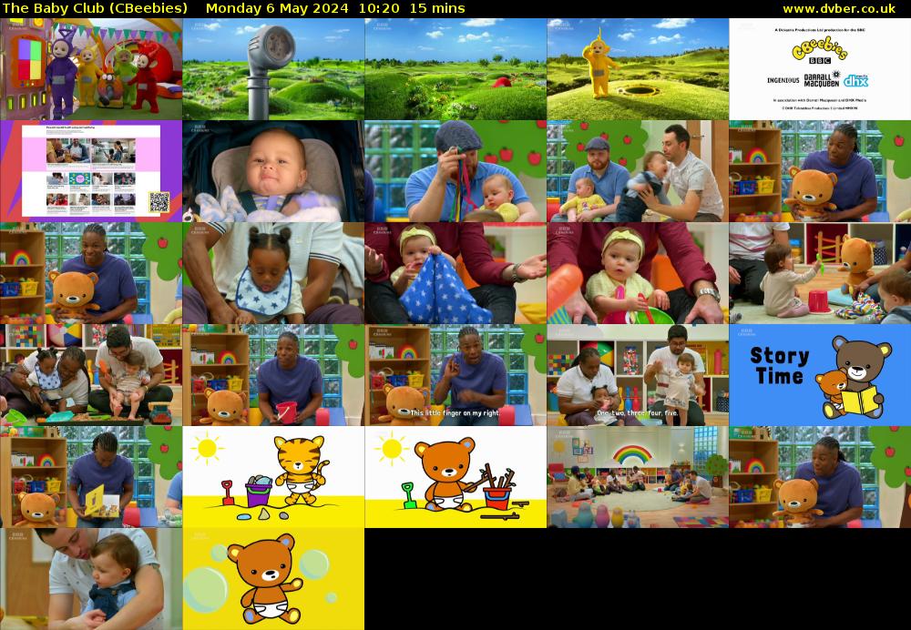 The Baby Club (CBeebies) Monday 6 May 2024 10:20 - 10:35