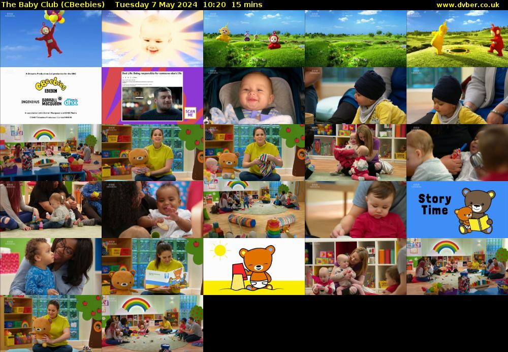 The Baby Club (CBeebies) Tuesday 7 May 2024 10:20 - 10:35