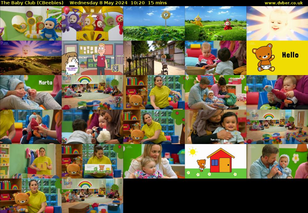 The Baby Club (CBeebies) Wednesday 8 May 2024 10:20 - 10:35