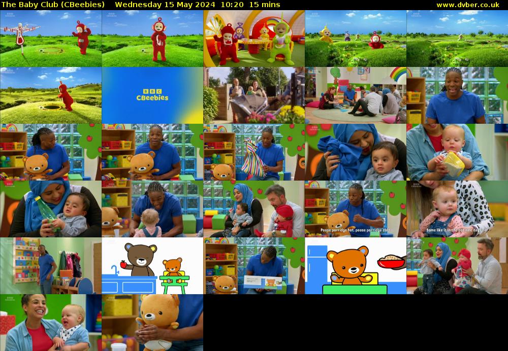 The Baby Club (CBeebies) Wednesday 15 May 2024 10:20 - 10:35
