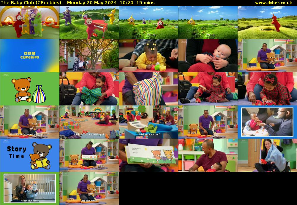 The Baby Club (CBeebies) Monday 20 May 2024 10:20 - 10:35