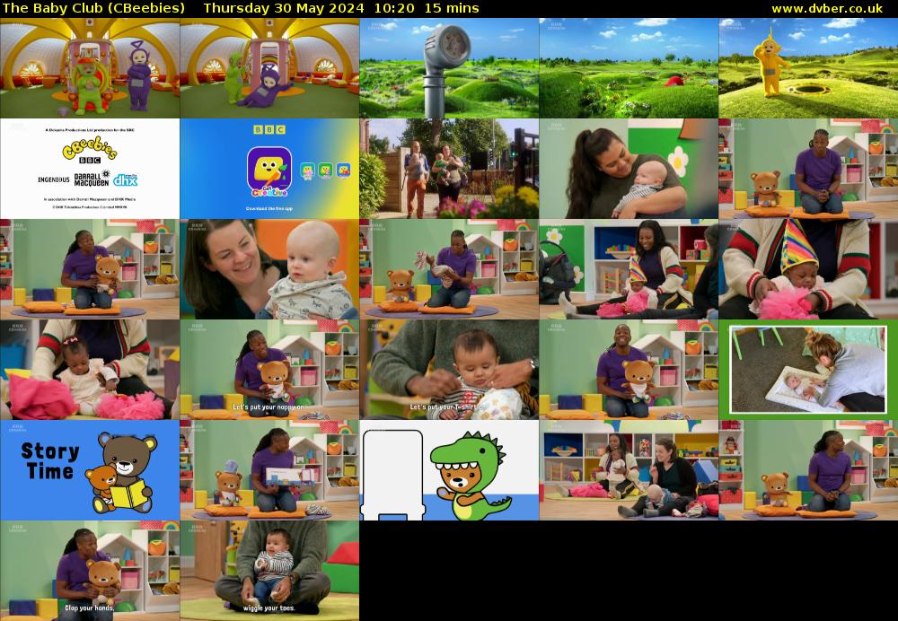 The Baby Club (CBeebies) Thursday 30 May 2024 10:20 - 10:35