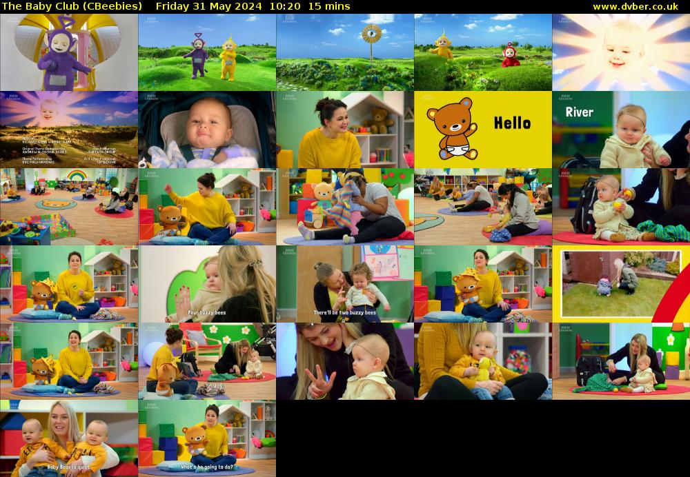 The Baby Club (CBeebies) Friday 31 May 2024 10:20 - 10:35