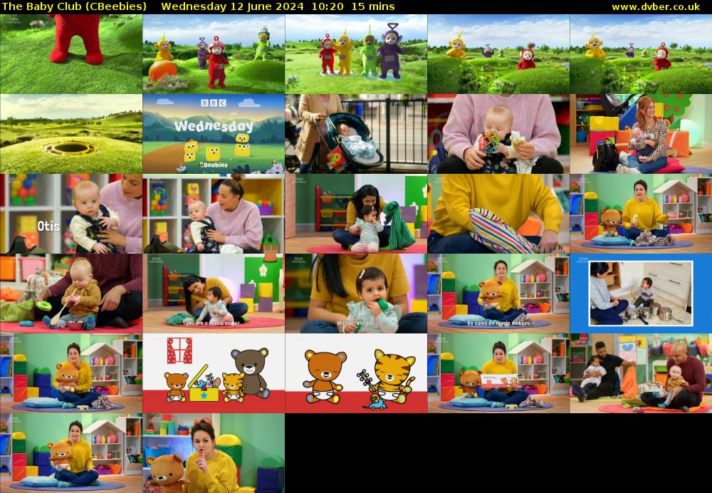 The Baby Club (CBeebies) Wednesday 12 June 2024 10:20 - 10:35