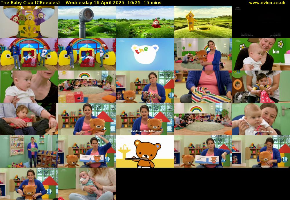 The Baby Club (CBeebies) Wednesday 16 April 2025 10:25 - 10:40