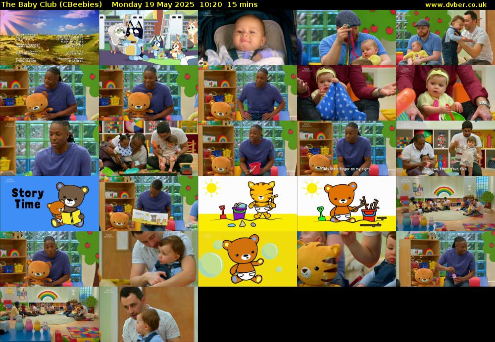 The Baby Club (CBeebies) Monday 19 May 2025 10:20 - 10:35