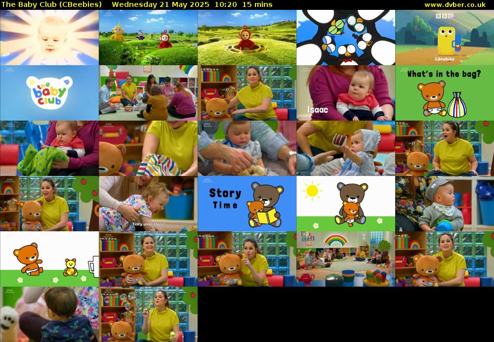 The Baby Club (CBeebies) Wednesday 21 May 2025 10:20 - 10:35