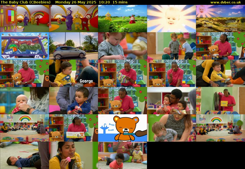 The Baby Club (CBeebies) Monday 26 May 2025 10:20 - 10:35
