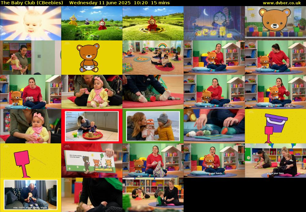 The Baby Club (CBeebies) Wednesday 11 June 2025 10:20 - 10:35