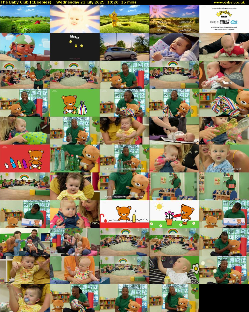 The Baby Club (CBeebies) Wednesday 23 July 2025 10:20 - 10:35