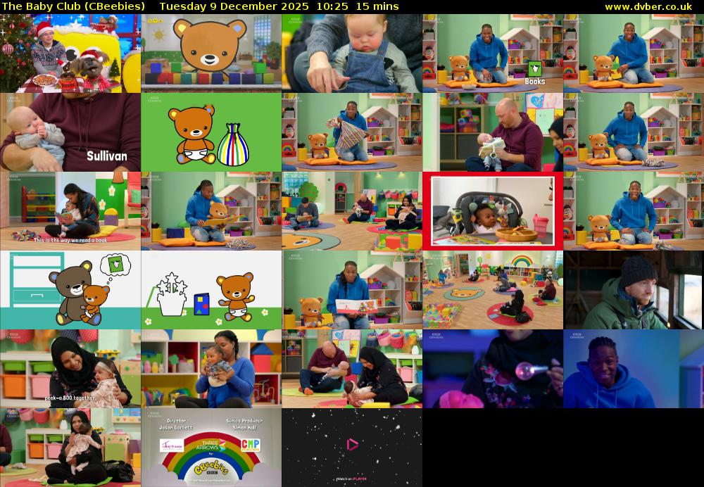 The Baby Club (CBeebies) Tuesday 9 December 2025 10:25 - 10:40