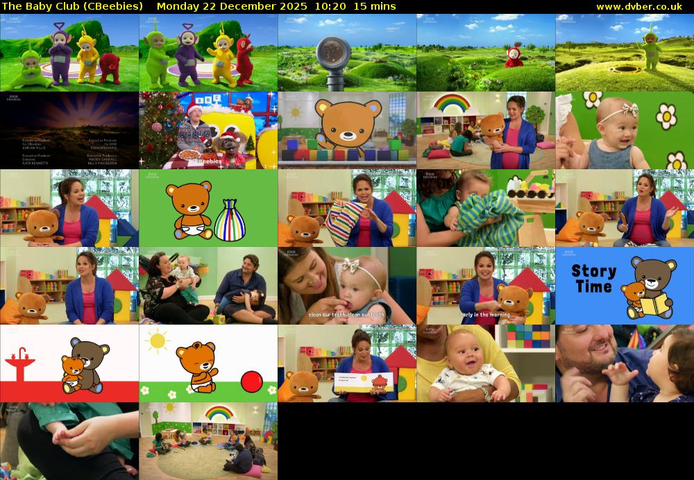 The Baby Club (CBeebies) Monday 22 December 2025 10:20 - 10:35