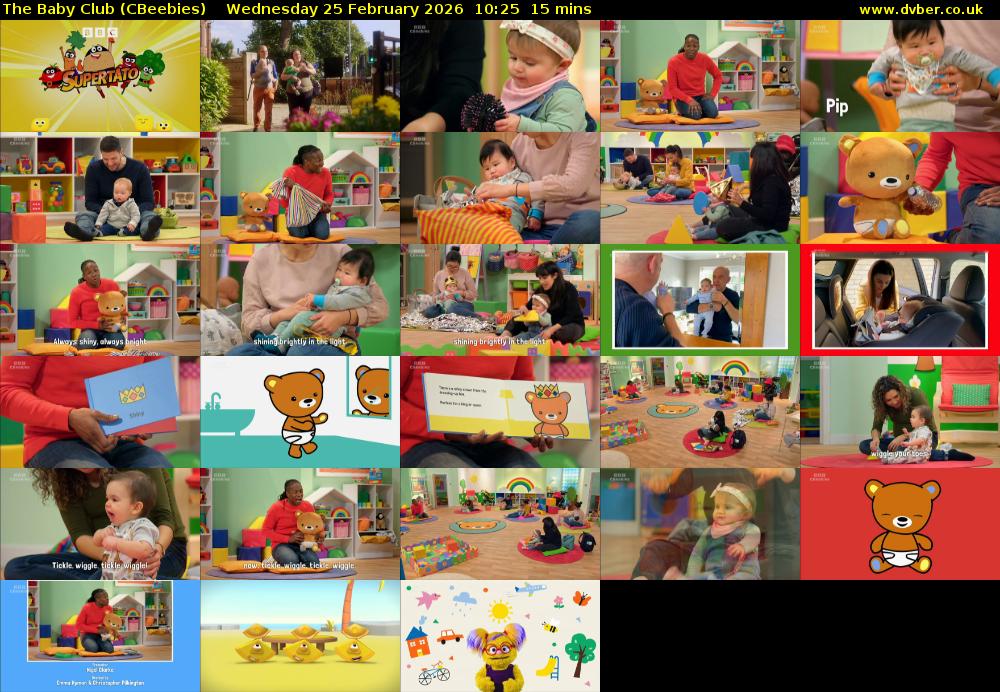 The Baby Club (CBeebies) Wednesday 25 February 2026 10:25 - 10:40