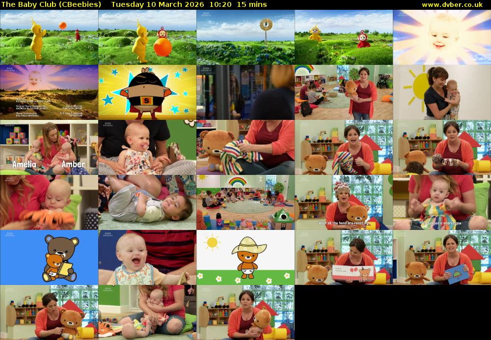 The Baby Club (CBeebies) Tuesday 10 March 2026 10:20 - 10:35