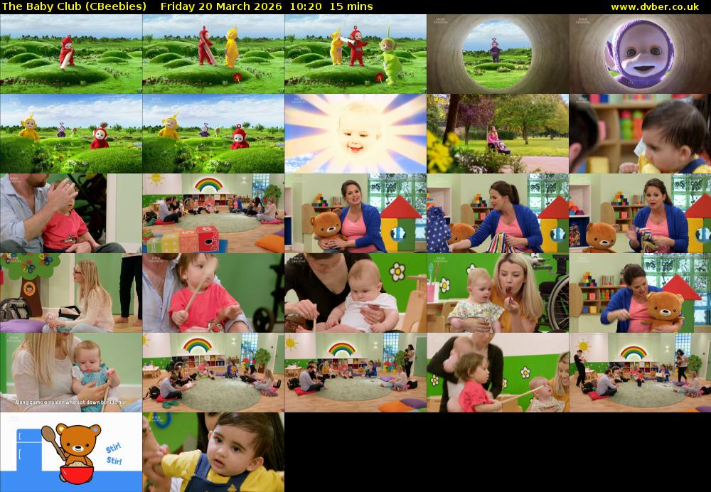 The Baby Club (CBeebies) Friday 20 March 2026 10:20 - 10:35