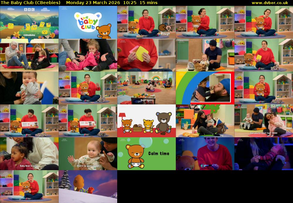 The Baby Club (CBeebies) Monday 23 March 2026 10:25 - 10:40